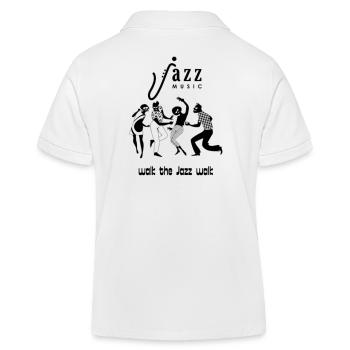 Notes de jazz à la silhouette minimaliste - Polo enfant bio Stanley/Stella - blanc - Dos