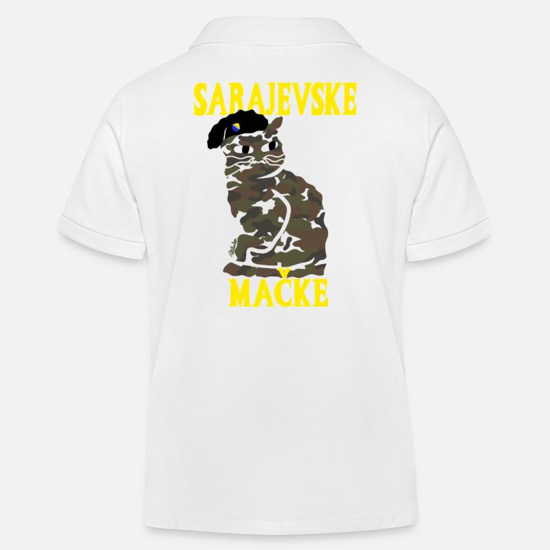 Chat Camouflage Sarajevo Militaire - Polo enfant bio Stanley/Stella - blanc