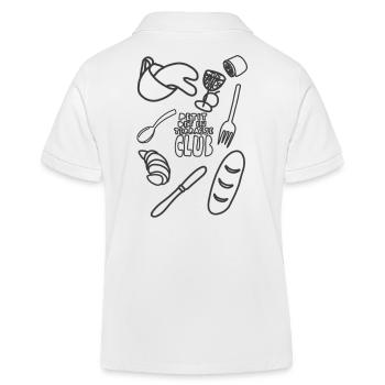 Gourmet Petit Dejeuner Terasse Club  - Polo enfant bio Stanley/Stella - blanc - Dos