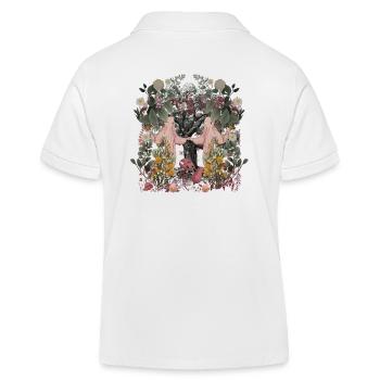 Okkult Spirituell Tanz Natur Geister Flora Botanik - Kinder Organic Poloshirt Mini Sprinter von Stanley/Stella - Weiß - Hinten