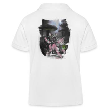 Aventure, Voyage, Chat, Rat, Excursion, Voyageur - Polo enfant bio Stanley/Stella - blanc - Dos