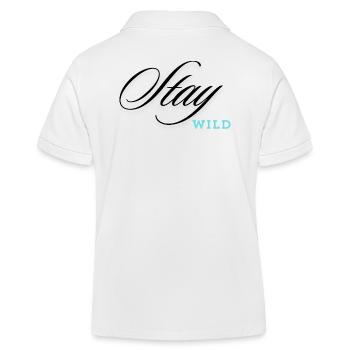 Stay Wild - Kinder Organic Poloshirt Mini Sprinter von Stanley/Stella - Weiß - Hinten