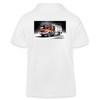 Camion de pompiers - Polo enfant bio Stanley/Stella - blanc - Dos