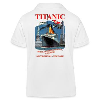 TITANIC création Louis RUNEMBERG © Adagp - Polo enfant bio Stanley/Stella - blanc - Dos