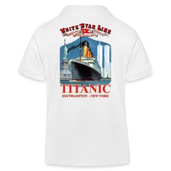 TITANIC SPIRIT création Louis RUNEMBERG © Adagp - Polo enfant bio Stanley/Stella - blanc - Dos