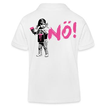 Girlpower Protest-shirt NÖ ! - Polo enfant bio Stanley/Stella - blanc - Dos