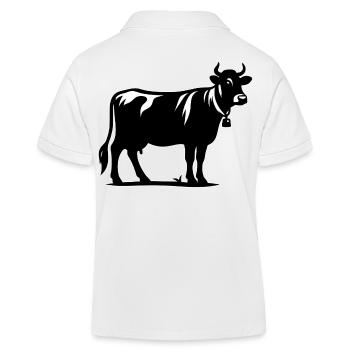 Contour de la vache - Polo enfant bio Stanley/Stella - blanc - Dos