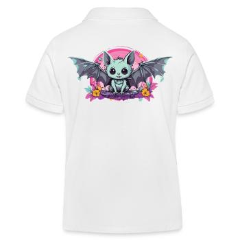 Occulte Kawaii gothique chauve-souris Pastel e-Girl - Polo enfant bio Stanley/Stella - blanc - Dos