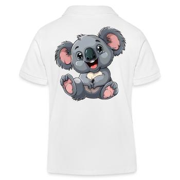Sourire de koala mignon pour les amoureux des animaux - Polo enfant bio Stanley/Stella - blanc - Dos