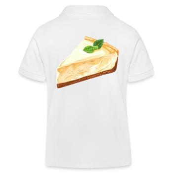 Belle illustration de gâteau au fromage - Polo enfant bio Stanley/Stella - blanc - Dos