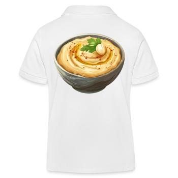Orientalische Hummus Schale Mit Petersilie - Kinder Organic Poloshirt Mini Sprinter von Stanley/Stella - Weiß - Hinten