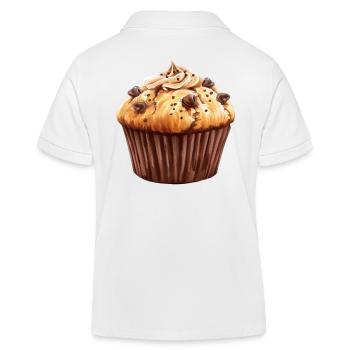 Rêve d’amateur de cupcakes au chocolat - Polo enfant bio Stanley/Stella - blanc - Dos