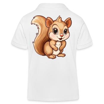 Adorable écureuil pour vous - Polo enfant bio Stanley/Stella - blanc - Dos