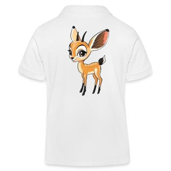 Mignon fauve look Dessin - Polo enfant bio Stanley/Stella - blanc - Dos