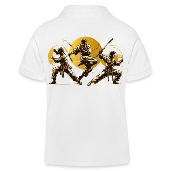 Kung-fu - Polo enfant bio Stanley/Stella - blanc - Dos