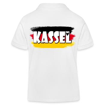 Drapeau de Kassel, Allemagne - Polo enfant bio Stanley/Stella - blanc - Dos