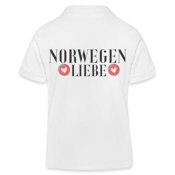 Norway Love - Norway Love - Kids Organic Polo Shirt by Stanley/Stella - white - Back