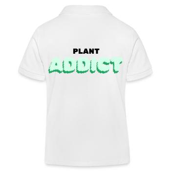 Accro aux plantes - Polo enfant bio Stanley/Stella - blanc - Dos