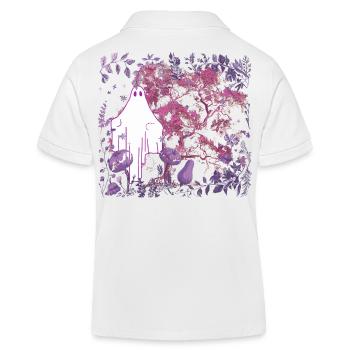 flore, botanique, fantôme, nature, , occulte, nature - Polo enfant bio Stanley/Stella - blanc - Dos