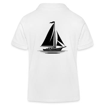 Contour du voilier - Polo enfant bio Stanley/Stella - blanc - Dos