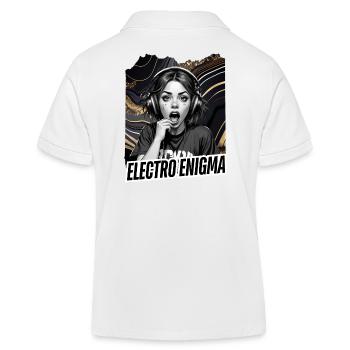 Electro Enigma - Kids Organic Polo Shirt by Stanley/Stella - white - Back