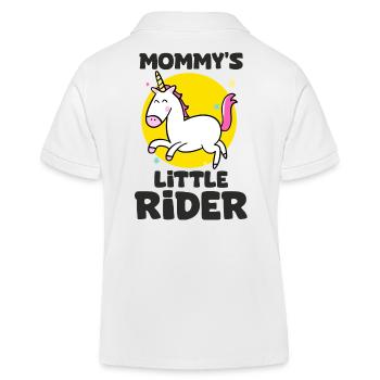 Kleiner Pullover Mama Pullover Pferde Baby - Kinder Organic Poloshirt Mini Sprinter von Stanley/Stella - Weiß - Hinten