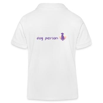 dogperson - Kinder Organic Poloshirt Mini Sprinter von Stanley/Stella - Weiß - Hinten