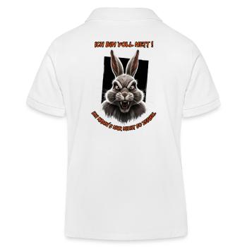 Ich bin voll nett. Ich kann´s nur nicht so zeigen. - Kinder Organic Poloshirt Mini Sprinter von Stanley/Stella - Weiß - Hinten