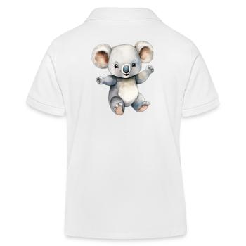 Koala Koala classe - Polo enfant bio Stanley/Stella - blanc - Dos