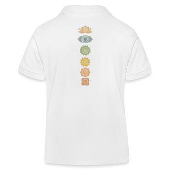 Chakra Design – Achtsamkeit & Spiritualität - Kinder Organic Poloshirt Mini Sprinter von Stanley/Stella - Weiß - Hinten