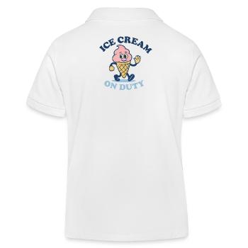 Glaces en service - Polo enfant bio Stanley/Stella - blanc - Dos