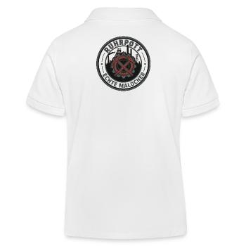 Ruhrpott Real Malocher Patch - Kids Organic Polo Shirt by Stanley/Stella - white - Back