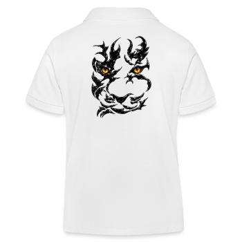 Yeux de Dragon Noir - Polo enfant bio Stanley/Stella - blanc - Dos