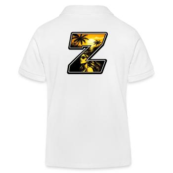  Sonnenuntergang Vibe Zoopy - Kinder Organic Poloshirt Mini Sprinter von Stanley/Stella - Weiß - Hinten