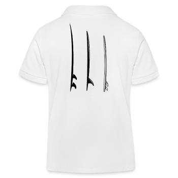 Surfboards - Kids Organic Polo Shirt by Stanley/Stella - white - Back