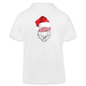 Festive Santa Cheer - Kinder Organic Poloshirt Mini Sprinter von Stanley/Stella - Weiß - Hinten