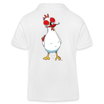 Pepperoni Chili Poulet Volaille Piquante Volaille Épicée - Polo enfant bio Stanley/Stella - blanc - Dos
