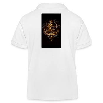 Golden Zodiac Collection – Sagittarius Astrology - Kinder Organic Poloshirt Mini Sprinter von Stanley/Stella - Weiß - Hinten