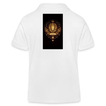 Golden Zodiac Collection – Leo Astrology Gold  - Kinder Organic Poloshirt Mini Sprinter von Stanley/Stella - Weiß - Hinten