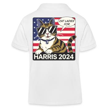 Cat Ladies Pour Kamala Harris 2024 États-Unis Amérique - Polo enfant bio Stanley/Stella - blanc - Dos