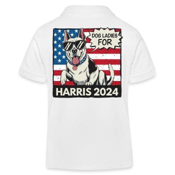 Chien Dames Pour Kamala Harris 2024 États-Unis Amérique - Polo enfant bio Stanley/Stella - blanc - Dos