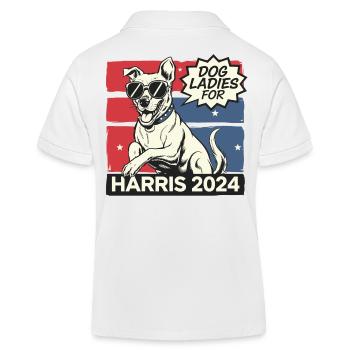 Chien Dames Pour Kamala Harris 2024 États-Unis Amérique - Polo enfant bio Stanley/Stella - blanc - Dos