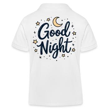 Good Night Dreamer Cozy Look - Kids Organic Polo Shirt by Stanley/Stella - white - Back