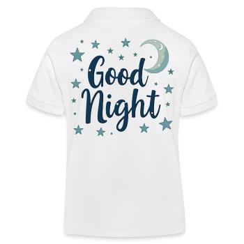 Good Night Dreamer Cozy Look - Kids Organic Polo Shirt by Stanley/Stella - white - Back
