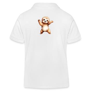 Classe Paresseux / Paresseux - Polo enfant bio Stanley/Stella - blanc - Dos