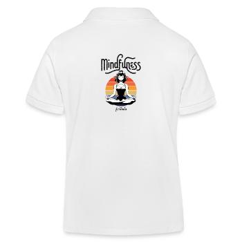 Mindfulness My Formula: Serene Sunset Yoga - Kids Organic Polo Shirt by Stanley/Stella - white - Back