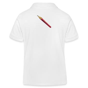 Bleistift | pencil | crayon - Kinder Organic Poloshirt Mini Sprinter von Stanley/Stella - Weiß - Hinten