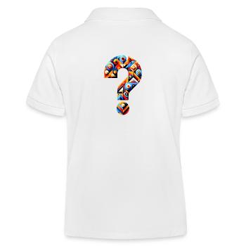 Geometrische Untersuchung: Buntes abstraktes Puzzle - Kinder Organic Poloshirt Mini Sprinter von Stanley/Stella - Weiß - Hinten