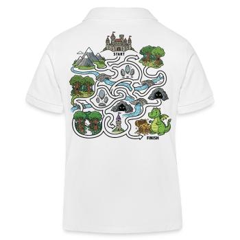 Carte au trésor du Dragon - Polo enfant bio Stanley/Stella - blanc - Dos