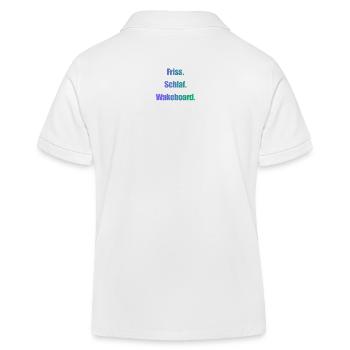 Friss Schlaf Wakeboard - Kinder Organic Poloshirt Mini Sprinter von Stanley/Stella - Weiß - Hinten